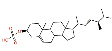 (22E,24R)-24-Methylcholesta-5,22-dien-3b-ol 3-sulfate